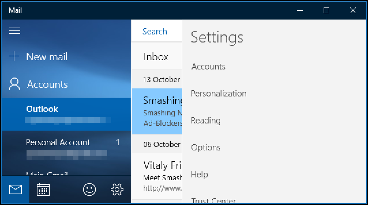 Your aol account settings are out of date windows 10